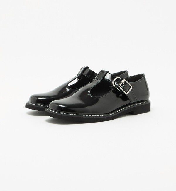 BEAUTY&YOUTH UNITED ARROWS「レザーライク Tストラップ ローファー」|ビジネス・ドレスシューズ|