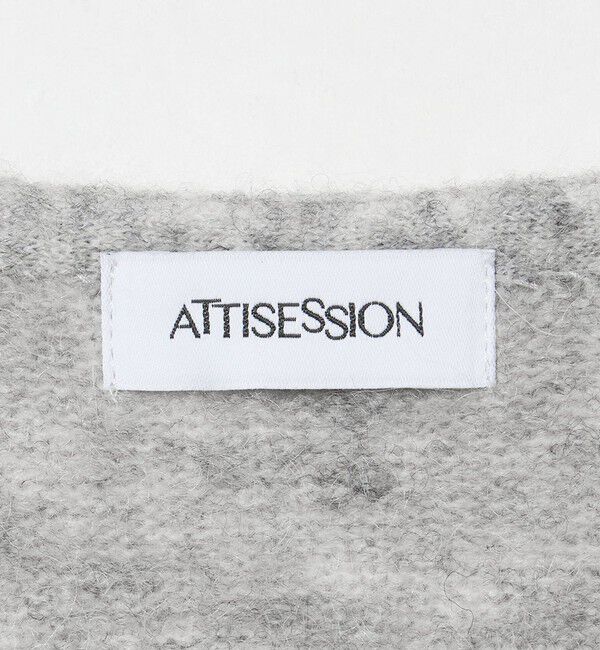 ATTISESSION「＜ATTISESSION＞カシュクール カップスリーブ ニット」|ニット・セーター|
