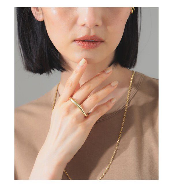 Demi-Luxe BEAMS 「ISOLATION / カーブ ダブルフィンガー リング」|その他|