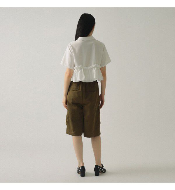 Ray BEAMS 「裾フリル ショート シャツ」|シャツ・ブラウス|
