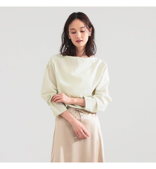 Demi-Luxe BEAMS 「ボートネック ロングスリーブ カットソー」|Tシャツ・カットソー|LIME