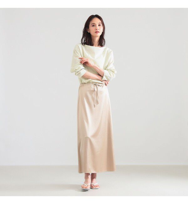 Demi-Luxe BEAMS 「ボートネック ロングスリーブ カットソー」|Tシャツ・カットソー|