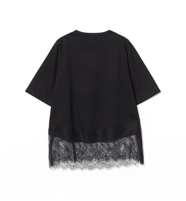 Demi-Luxe BEAMS 「レース 切り替え Tシャツ」|Tシャツ・カットソー|