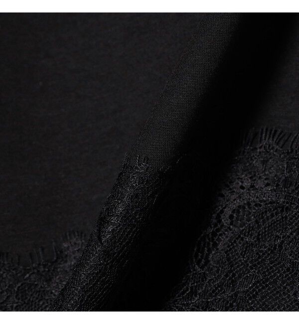 Demi-Luxe BEAMS 「レース 切り替え Tシャツ」|Tシャツ・カットソー|