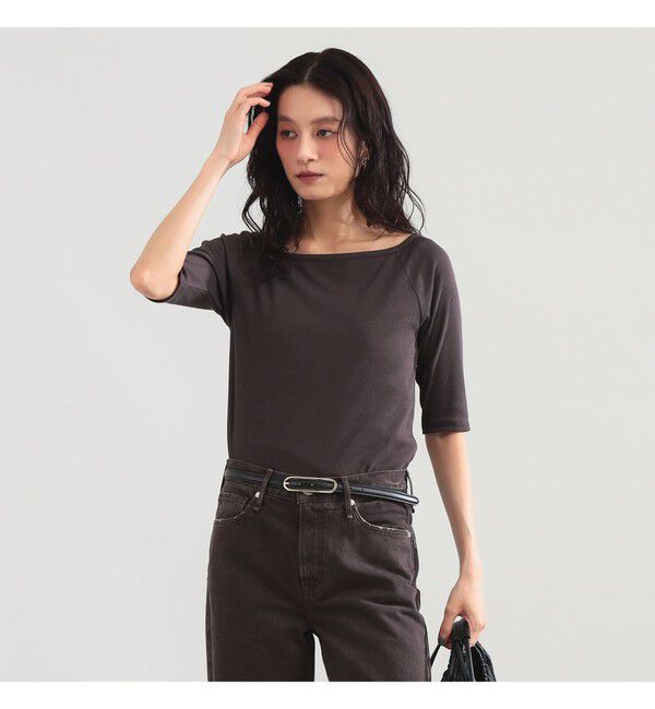 Demi-Luxe BEAMS 「コットン キュプラ カップ付きプルオーバー」|Tシャツ・カットソー|