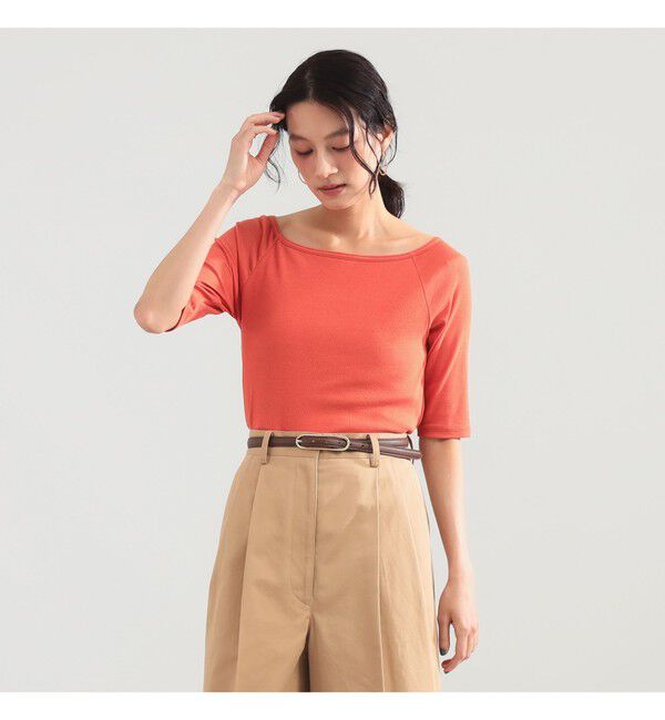 Demi-Luxe BEAMS 「コットン キュプラ カップ付きプルオーバー」|Tシャツ・カットソー|