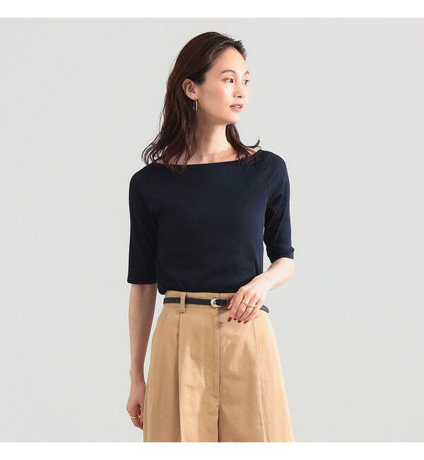 Demi-Luxe BEAMS 「コットン キュプラ カップ付きプルオーバー」|Tシャツ・カットソー|