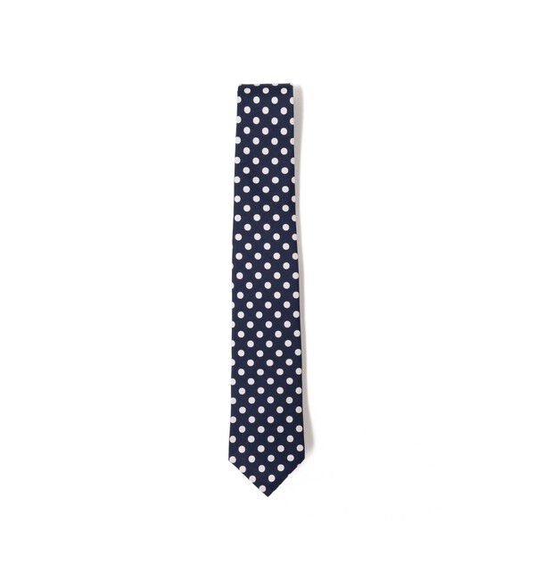 BEAMS PLUS「BEAMS PLUS / Silk Tie Dot Print」|ネクタイ・蝶ネクタイ|Navy_Big