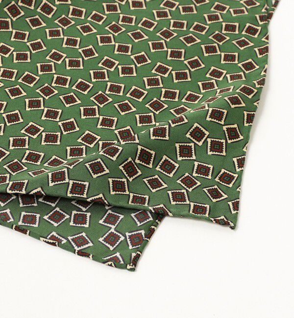 BEAMS「Pocket Chief Square Fine Pattern Print」|ハンカチ|