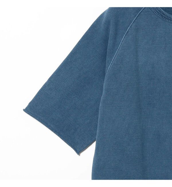 BEAMS「【別注】REMI RELIEF / Cut Off Short Sleeve Sweat Indigo」|スウェット・ジャージ|