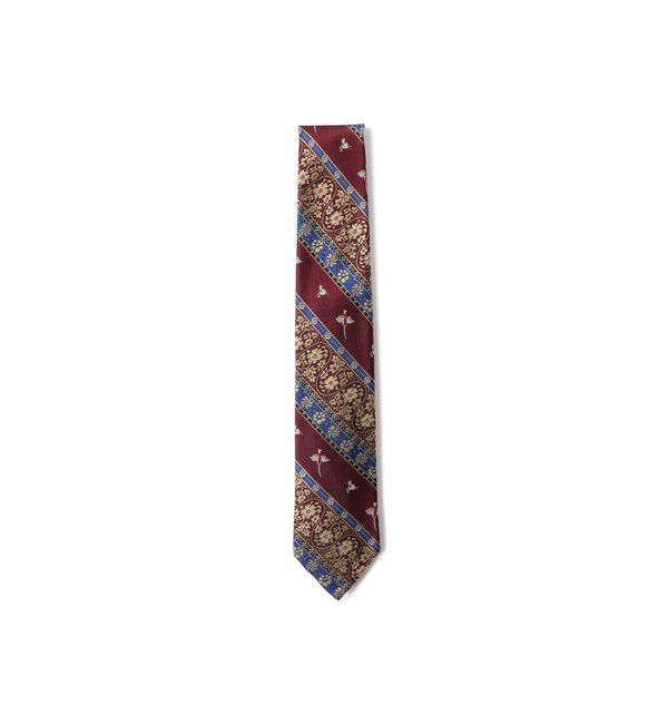 BEAMS PLUS「Ivy Tie Calico Stripe」|ネクタイ・蝶ネクタイ|Burgundy*Blue