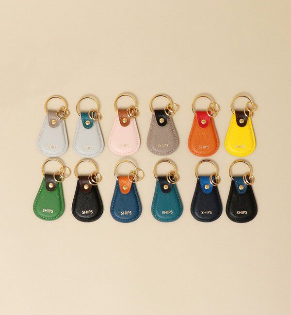 SHIPS「【WEB限定】SHIPS: 【SAFFIANO LEATHER】 2トーン キーホルダー」|その他|