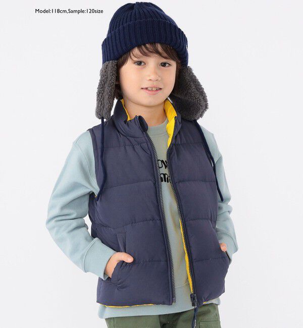 SHIPS KIDS「SHIPS KIDS:100～130cm / リサイクル ダウン ベスト」|ダウンベスト・ベスト|