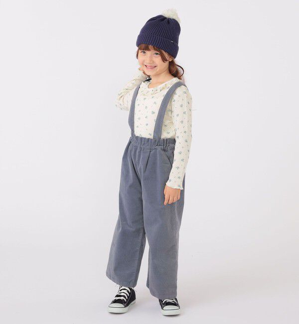 SHIPS KIDS「SHIPS KIDS:100～130cm / フラワー テキスタイル 長袖 TEE」|Tシャツ・カットソー|
