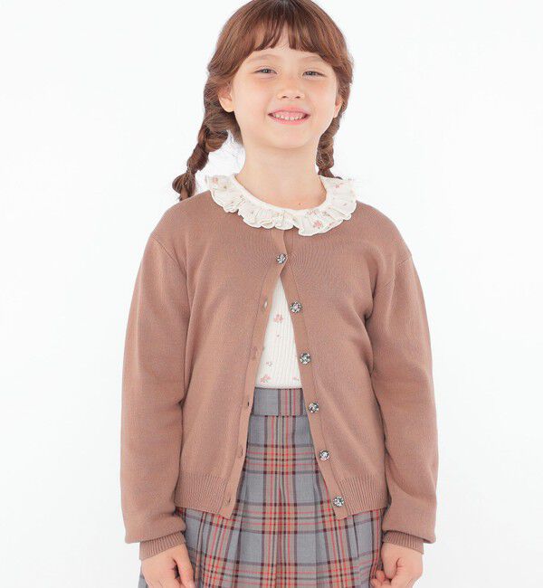 SHIPS KIDS「SHIPS KIDS:100～130cm / フラワー テキスタイル 長袖 TEE」|Tシャツ・カットソー|