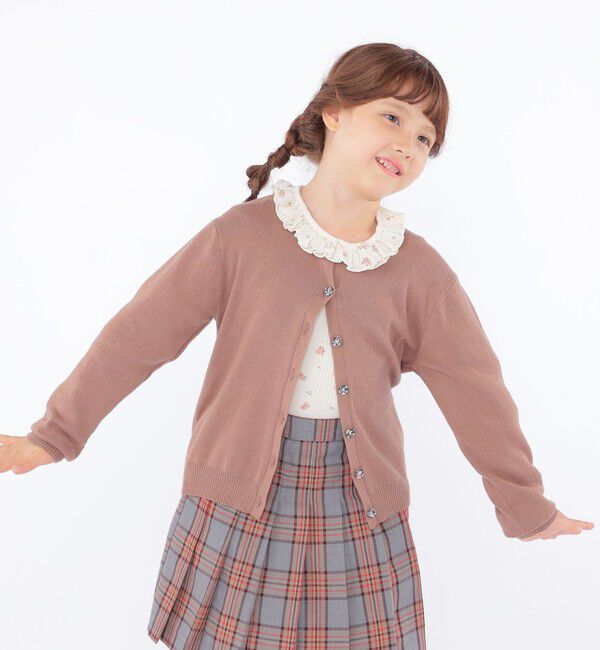 SHIPS KIDS「SHIPS KIDS:100～130cm / フラワー テキスタイル 長袖 TEE」|Tシャツ・カットソー|