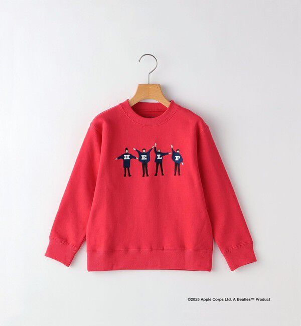 SHIPS KIDS「SHIPS KIDS:80～90cm /【THE BEATLES（ザ・ビートルズ）】スウェット」|スウェット・ジャージ|レッド
