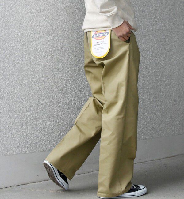 SHIPS any「【SHIPS any別注】Dickies:〈洗濯機可能〉T/C ツイル チノパンツ◇」|チノ|ベージュ