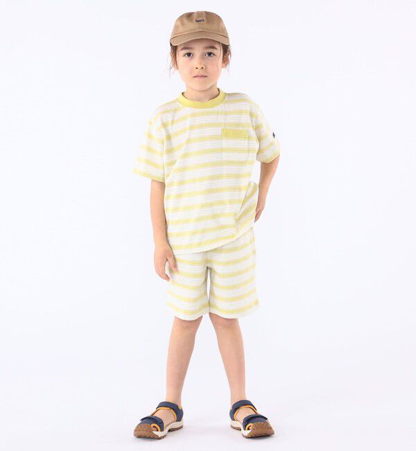 SHIPS KIDS「【SHIPS KIDS別注】RUSSELL ATHLETIC:100～130cm /ボーダーTEE」|Tシャツ・カットソー|