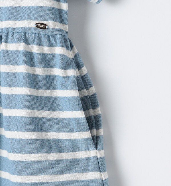 SHIPS KIDS「SHIPS KIDS:90cm / ボーダー フリル ワンピース」|ワンピース|