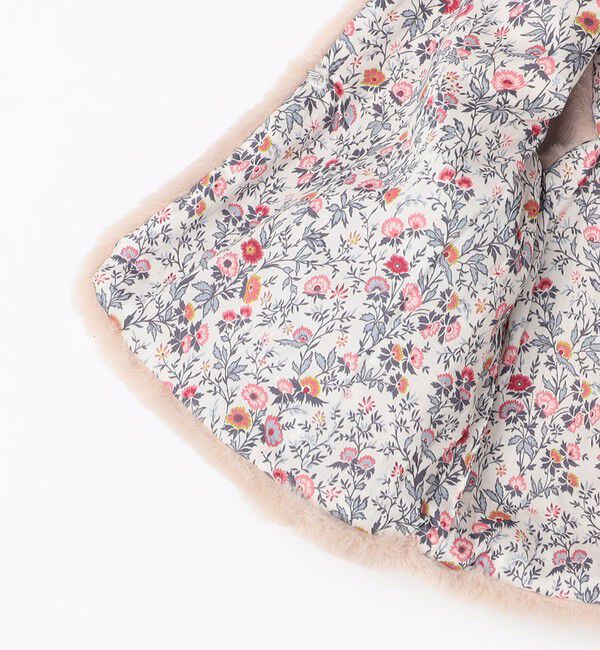 SHIPS KIDS「SHIPS KIDS:85～95cm / フェイクファー リバティ ベスト」|ダウンベスト・ベスト|