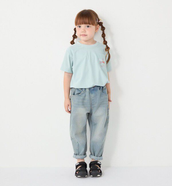 SHIPS Colors 「SHIPS Colors:100～130cm /〈洗濯機可能〉バレルレッグ デニムパンツ◇」|デニム|