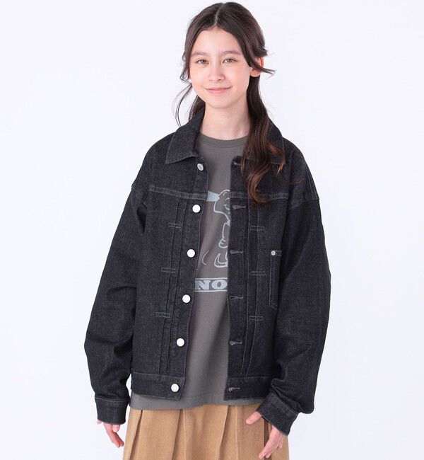 SHIPS KIDS「SHIPS KIDS:140～160cm /ヴィンテージ ライク デニム ジャケット」|デニムジャケット|