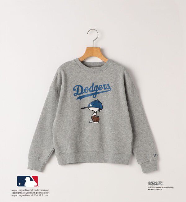 SHIPS KIDS「SHIPS KIDS:85～95cm / PEANUTS&times;MLB プリント スウェット」|スウェット・ジャージ|グレー