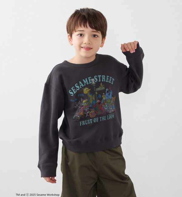 SHIPS any「SESAME STREET meets FRUIT OF THE LOOM: プリント スウェット<KIDS>」|スウェット・ジャージ|