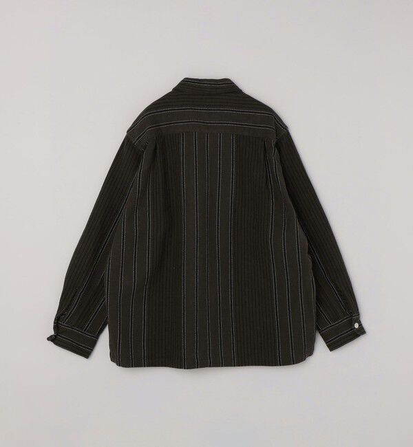 SHIPS「NOMARHYTHM TEXTILE: STRIPE SHIRT JACKET」|ブルゾン・スタジャン|