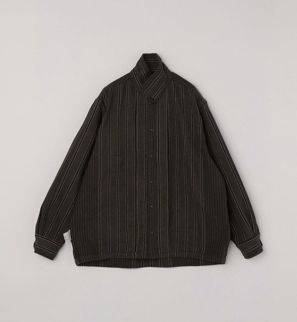 SHIPS「NOMARHYTHM TEXTILE: STRIPE SHIRT JACKET」|ブルゾン・スタジャン|