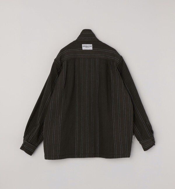 SHIPS「NOMARHYTHM TEXTILE: STRIPE SHIRT JACKET」|ブルゾン・スタジャン|