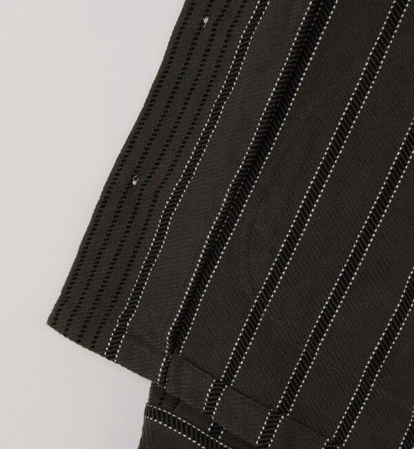 SHIPS「NOMARHYTHM TEXTILE: STRIPE SHIRT JACKET」|ブルゾン・スタジャン|