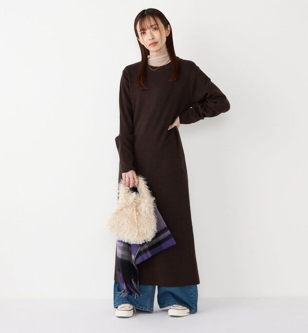 SHIPS Colors 「SHIPS Colors:〈手洗い可能〉ベスト &times; ニット ワンピース セット◇」|ワンピース|