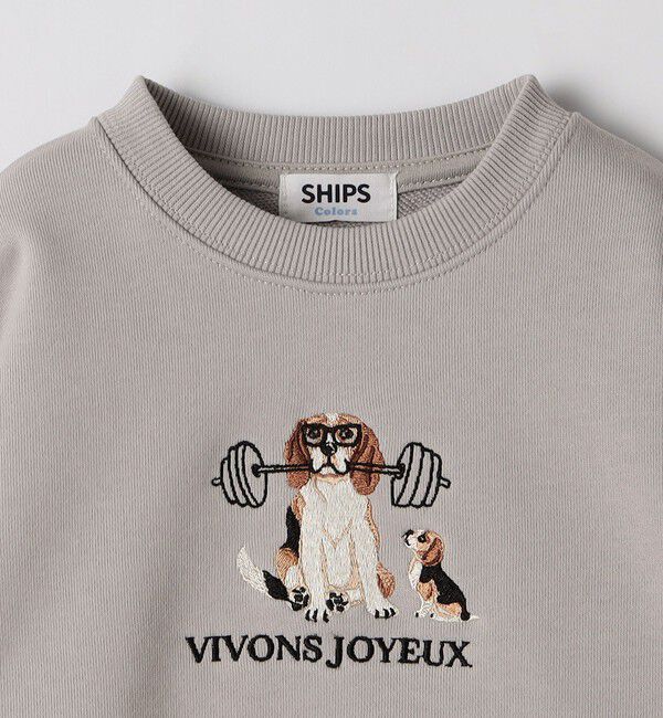 SHIPS Colors 「SHIPS Colors:100～140cm / 〈洗濯機可能〉エンブロイダリー スウェット」|スウェット・ジャージ|
