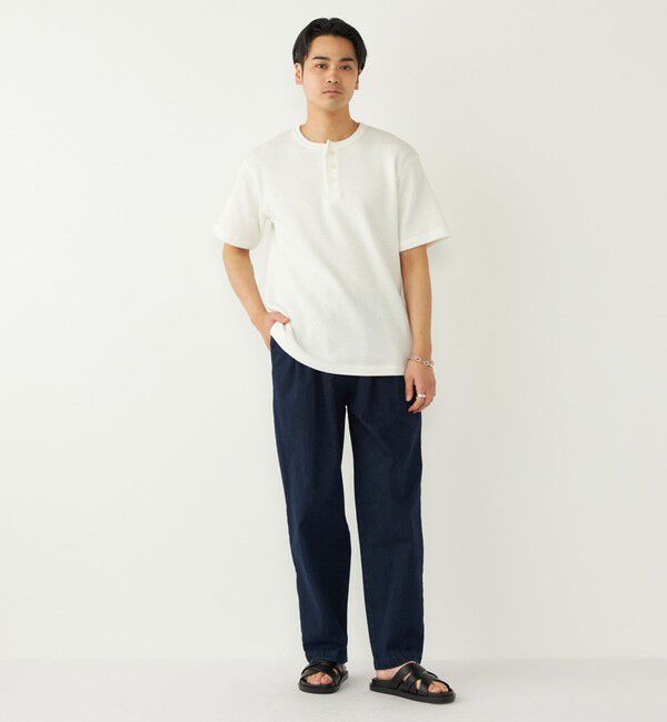 SHIPS Colors 「SHIPS Colors:ローゲージ カノコ ヘンリーネック Tシャツ◇」|Tシャツ・カットソー|
