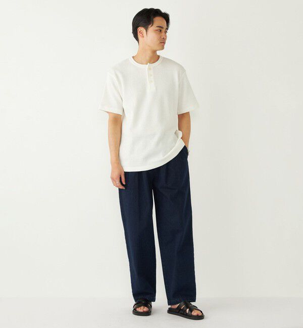 SHIPS Colors 「SHIPS Colors:ローゲージ カノコ ヘンリーネック Tシャツ◇」|Tシャツ・カットソー|