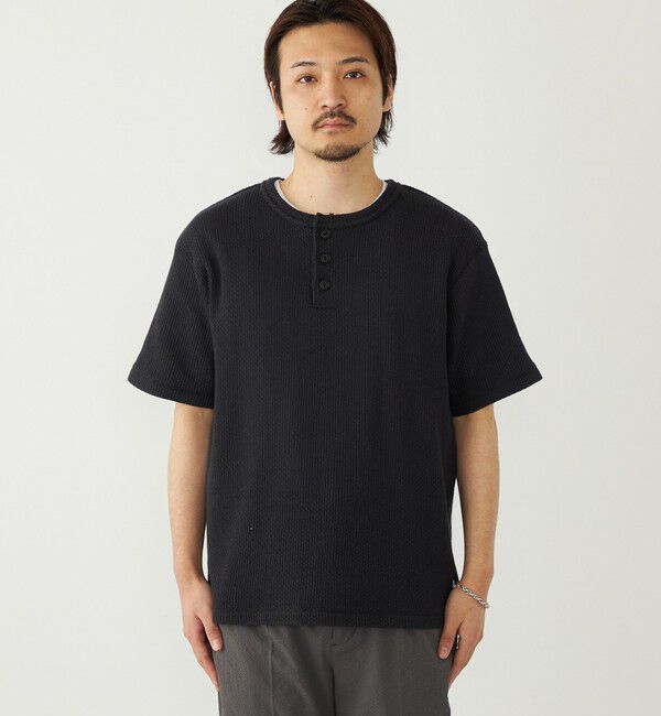SHIPS Colors 「SHIPS Colors:ローゲージ カノコ ヘンリーネック Tシャツ◇」|Tシャツ・カットソー|