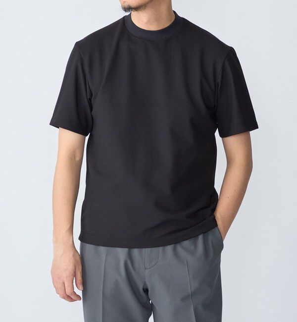 SHIPS「SHIPS:〈洗濯機可能〉FIELD SENSOR(R) ショート スリーブ Tシャツ(セットアップ対応)」|Tシャツ・カットソー|ブラック
