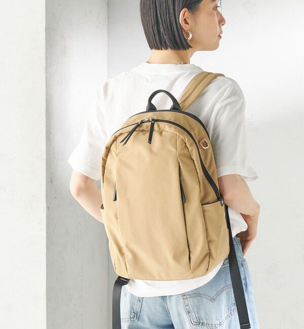SHIPS for women「【WEB限定】Hyman Roth:〈撥水加工〉ナイロン バック パック」|リュック|ベージュ