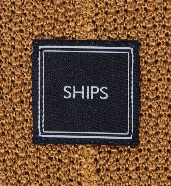 SHIPS「SHIPS: ドイツ製 シルク ソリッド ニット ネクタイ」|ネクタイ・蝶ネクタイ|