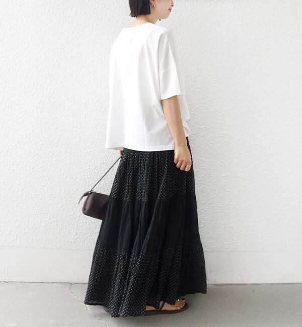 SHIPS for women「【SHIPS別注】81BRANCA: 5分袖 ロゴ・フォト TEE」|Tシャツ・カットソー|