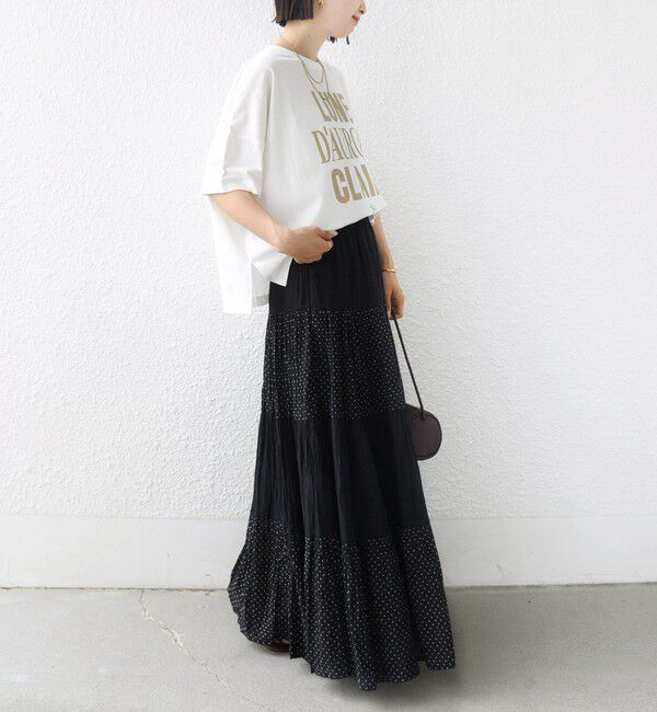 SHIPS for women「【SHIPS別注】81BRANCA: 5分袖 ロゴ・フォト TEE」|Tシャツ・カットソー|