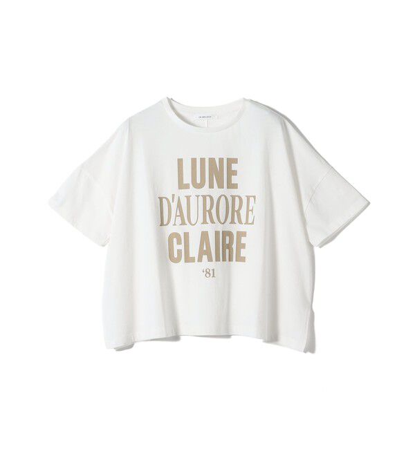 SHIPS for women「【SHIPS別注】81BRANCA: 5分袖 ロゴ・フォト TEE」|Tシャツ・カットソー|