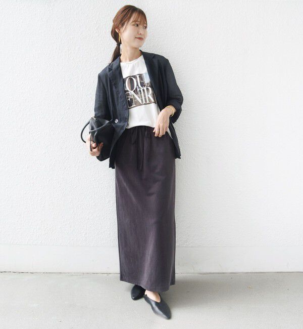 SHIPS for women「【SHIPS別注】81BRANCA: 5分袖 ロゴ・フォト TEE」|Tシャツ・カットソー|