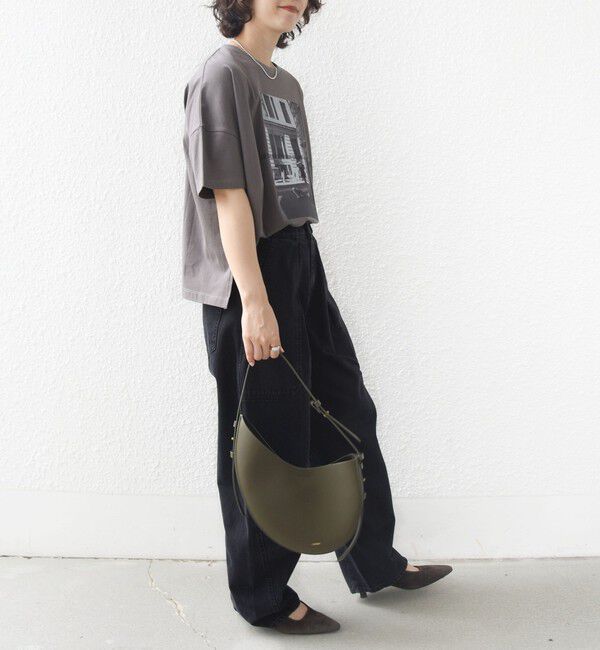 SHIPS for women「【SHIPS別注】81BRANCA: 5分袖 ロゴ・フォト TEE」|Tシャツ・カットソー|
