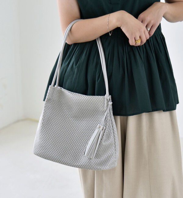 quaranciel「quaranciel: メッシュ タッセル トート バッグ」|トートバッグ|