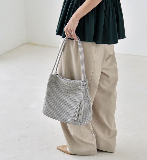 quaranciel「quaranciel: メッシュ タッセル トート バッグ」|トートバッグ|