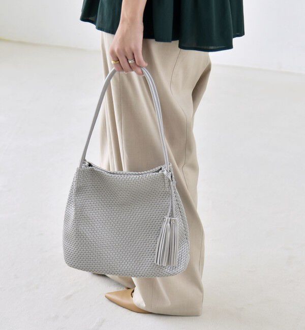 quaranciel「quaranciel: メッシュ タッセル トート バッグ」|トートバッグ|