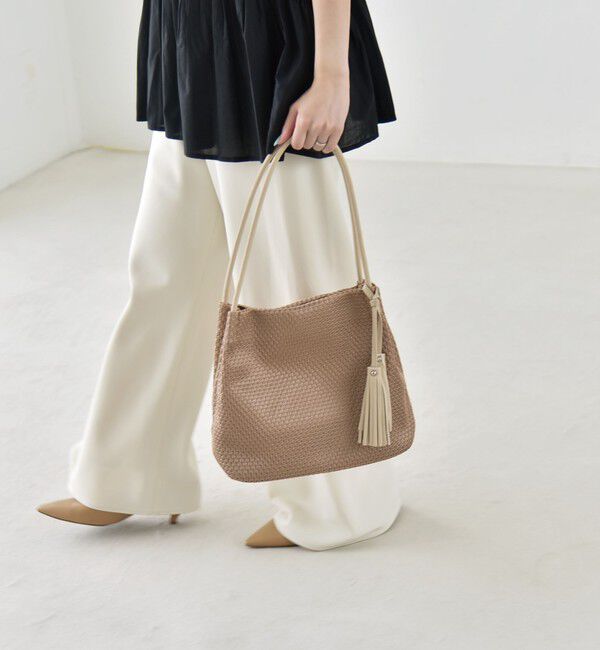 quaranciel「quaranciel: メッシュ タッセル トート バッグ」|トートバッグ|